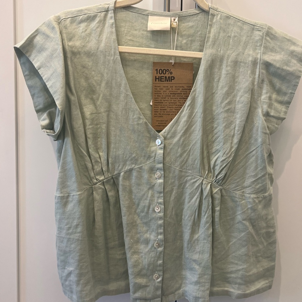 Cap Sleeve Hemp Top